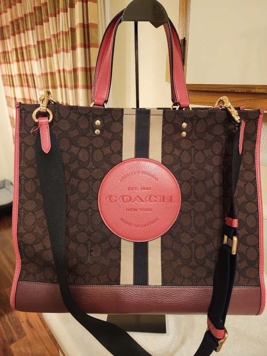 Coach Handbags - the Coach Dempsey Tote 40 in Signature Jacquard with Stripe and Coach Patch